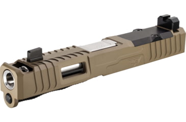Image of Zaffiri Precision IBS Glock 19 Gen 3 Complete Pistol Slide, Polished, Flat Dark Earth/Stainless, G19G3-IBS-RMR-FDE-CP-SS