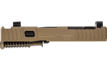 Image of Zaffiri Precision IBS Glock 43X Complete Pistol Slide, Nitride, Flat Dark Earth/Black, G43-IBS-RMSc-FDE-CP-BN