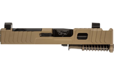 Image of Zaffiri Precision IBS Glock 43X Complete Pistol Slide, Nitride, Flat Dark Earth/Black, G43-IBS-RMSc-FDE-CP-BN