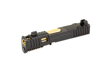 Image of Zaffiri Precision IBS Glock 43X Complete Pistol Slide, PVD, Black/Gold, G43-IBS-RMSc-BLK-CP-GLD