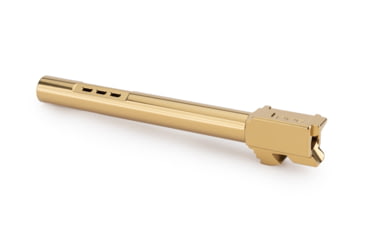 Image of Zaffiri Precision Side Ported Glock 17L Gen 3 9mm Luger Non-Threaded Pistol Barrel, 5.94in, 1-10 RH Twist, PVD, Gold, BA-G17LG3-SP-GLD