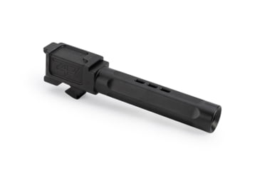 Image of Zaffiri Precision Top Ported Glock 19 Gen 5 9mm Luger Non-Threaded Pistol Barrel, 3.95in, 1-10 RH Twist, Nitride, Black, BA-G19G5-TP-BN