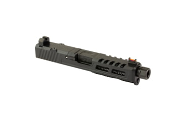Image of Zaffiri Precision ZPS2 Glock 19 Gen 3 Threaded Complete Pistol Slide, Nitride, Black/Black, G19G3-ZPS2-RMR-BLK-TH-BN