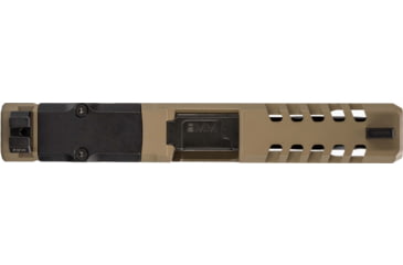 Image of Zaffiri Precision ZPS2 Glock 19 Gen 5 Complete Pistol Slide, Nitride, Flat Dark Earth/Black, G19G5-ZPS2-RMR-FDE-FC-BN