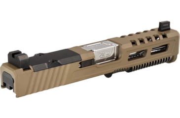 Image of Zaffiri Precision ZPS2 Glock 19 Gen 5 Complete Pistol Slide, Polished, Flat Dark Earth/Stainless, G19G5-ZPS2-RMR-FDE-FC-SS