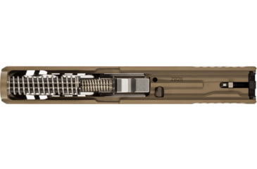 Image of Zaffiri Precision ZPS2 Glock 19 Gen 5 Complete Pistol Slide, Polished, Flat Dark Earth/Stainless, G19G5-ZPS2-RMR-FDE-FC-SS