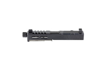 Image of Zaffiri Precision ZPS2 Glock 19 Gen 5 Threaded Complete Pistol Slide, Nitride, Black/Black, G19G5-ZPS2-RMR-BLK-TH-BN