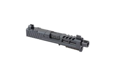 Image of Zaffiri Precision ZPS2 Glock 43X Threaded Complete Pistol Slide, Nitride, Black/Black, G43-ZPS2-RMSc-BLK-TH-BN