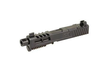 Image of Zaffiri Precision ZPS2 Glock 43X Threaded Complete Pistol Slide, Nitride, Black/Black, G43-ZPS2-RMSc-BLK-TH-BN