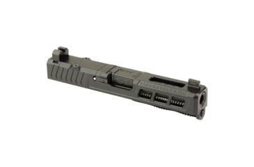 Image of Zaffiri Precision ZPS3 Ported Glock 19 Gen 3 Complete Pistol Slide, Nitride, Black/Black, G19G3-ZPS3-RMR-BLK-TP-BN