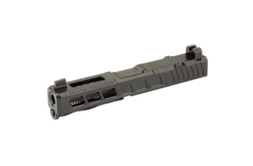 Image of Zaffiri Precision ZPS3 Ported Glock 19 Gen 3 Complete Pistol Slide, Nitride, Black/Black, G19G3-ZPS3-RMR-BLK-TP-BN