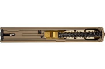 Image of Zaffiri Precision ZPS3 Ported Glock 19 Gen 3 Complete Pistol Slide, PVD, Flat Dark Earth/Gold, G19G3-ZPS3-RMR-FDE-TP-GLD