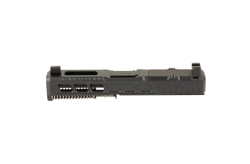 Image of Zaffiri Precision ZPS3 Ported Glock 19 Gen 5 Complete Pistol Slide, Nitride, Black/Black, G19G5-ZPS3-RMR-BLK-TP-BN