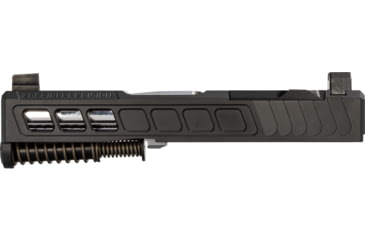 Image of Zaffiri Precision ZPS3 Ported Glock 43X Complete Pistol Slide, Polished, Black/Stainless, G43-ZPS3-RMSc-BLK-TP-SS