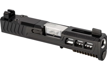 Image of Zaffiri Precision ZPS3 Ported Glock 43X Complete Pistol Slide, Polished, Black/Stainless, G43-ZPS3-RMSc-BLK-TP-SS