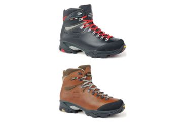 Image of Zamberlan 1996 Vioz Lux GTX RR Backpacking Boots - Men's, Waxed Black, Waxed Brick