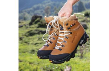 Image of Zamberlan Vioz Lux GTX RR Backpacking Boots - Womens, Waxed Camel, Medium, 10, 1996CMW-Medium-10