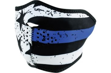 Image of Zan Headgear Half Mask, Neoprene, Thin Blue Line Half Mask, WNFM171H