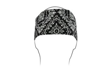 Image of Zan Headgear Headband, Cotton, Highway Honey, Black Paisley, Rhines HHBV101
