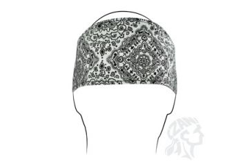 Image of Zan Headgear Headband, Cotton, Highway Honey, White Paisley, Rhines HHBV102