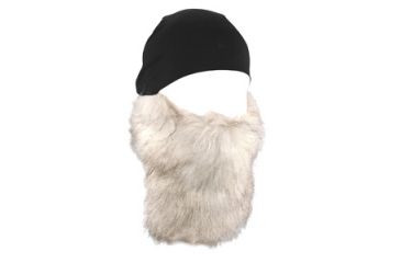 Image of Zan Headgear Helmet Liner, Detachable White Beard, Black WHLB114
