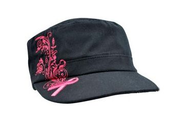 Image of Zan Headgear Highway Honey Series Cap, Pink Ribbon - Black CPHH09