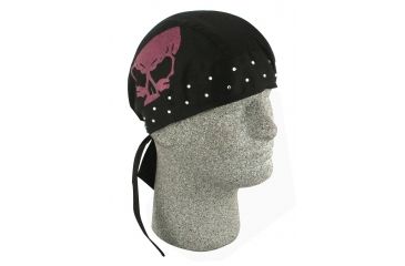 Image of Zan Headgear Highway Honey Series Flydanna Black Skull ZHH07