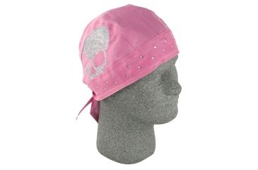 Image of Zan Headgear Highway Honey Series Flydanna Pink Skull ZHH09