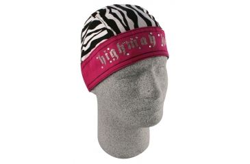Image of Zan Headgear Highway Honey Series Flydanna Zebra Skull ZHH13