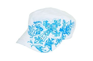 Image of Zan Headgear Highway Honey White Gothic Cross Cap CPHH06