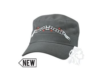 Image of Zan Headgear Military Cap, Highway Honey, Banner, Grey CPHH11