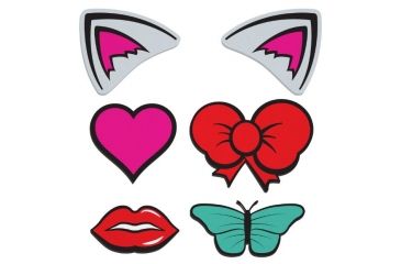 Image of Zan Headgear Modi-Face Mask Accessory Pack, Glam Pack WNFMV-P02