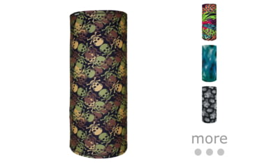 Image of Zan Headgear Motley Tube Polyester Navy, All Over Skull Camo, Animal Block, Aqua, Black &amp; White Tropical Skull, Black/Orange, Burnt Orange