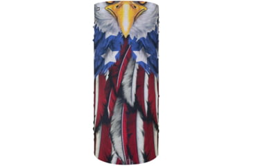 Image of Zan Headgear Polyester Motley Tube, USA Eagle, Polyester, T454