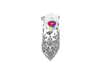 Image of Zan Headgear Neodanna Mask, Cotton-Neoprene, Lips w-  White Paisle WNEO144