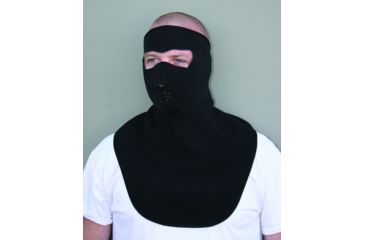 Image of Zan Headgear Neoprene Face Mask Fleece Neck Shield Black WNFM114F