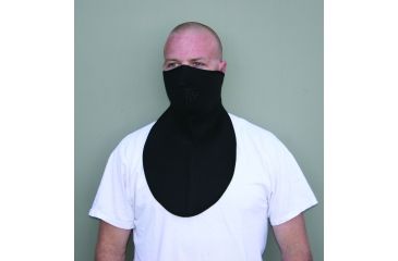 Image of Zan Headgear Neoprene Half Face Mask Neoprene Neck Shield Black WNFM114HN