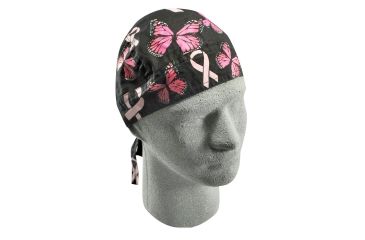 Image of Zan Headgear Pink Ribbon Butterflies Flydanna ZBC07
