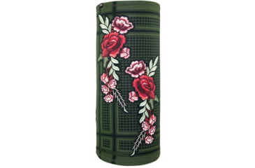 Image of Zan Headgear Polyester Motley Tube, Floral Houndstooth, TL599