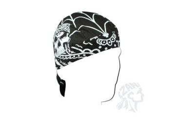 Image of Zan Headgear Road Hog Flydanna, Cotton, Lethal Threat, Gangster Skull ZLT002