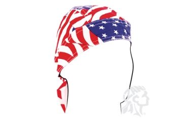 Image of Road Hog Flydanna, Cotton, Wavy American Flag, One Size Fits Most
