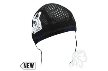 Image of Zan Headgear Vented Flydanna, Polyester Mesh, Skulls ZX535