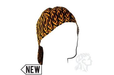 Image of Zan Headgear Welders Cap, Cotton, Flames, Size 7.25 CPW460M
