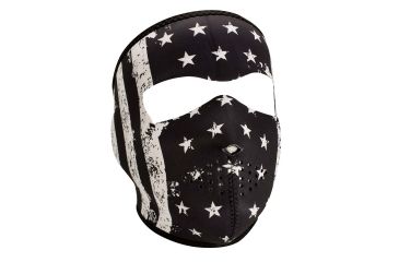 Image of Zan Headgear Full Mask, Neoprene, B&amp;W Vintage Flag WNFM091