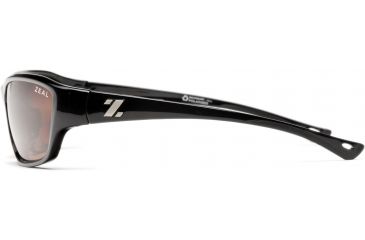 Image of Zeal Optics Boundary Sunglasses, Black Gloss Frame and Polarized Copper Lens 10031