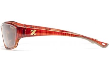 Image of Zeal Optics Boundary Sunglasses, Clear Rust Wood Grain Frame and Polarized Copper Lens 10035