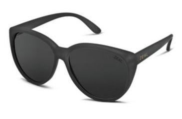 Image of Zeal Optics Dakota Sunglasses, Matte Black Frame, Polarized Dark Grey Lens, Polarized, 10888