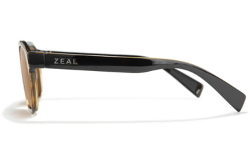 Image of Zeal Optics Dawn Plant-Based Oval Polarized Sunglasses, Black Tortoise/Dark Grey, Medium, 11861