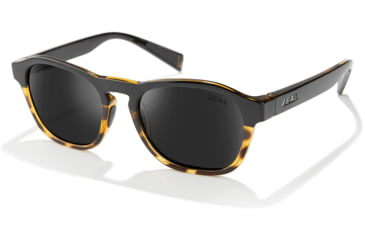 Image of Zeal Optics Dawn Plant-Based Oval Polarized Sunglasses, Black Tortoise/Dark Grey, Medium, 11861