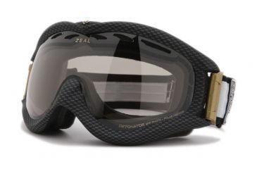 Image of Zeal Optics Detonator Ski Goggles, Carbon Matte Black Frame and Polarized Automatic Optimum Lens DT4SPP